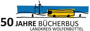 Logo 50 Jahre Bücherbus Landkreis Wolfenbüttel